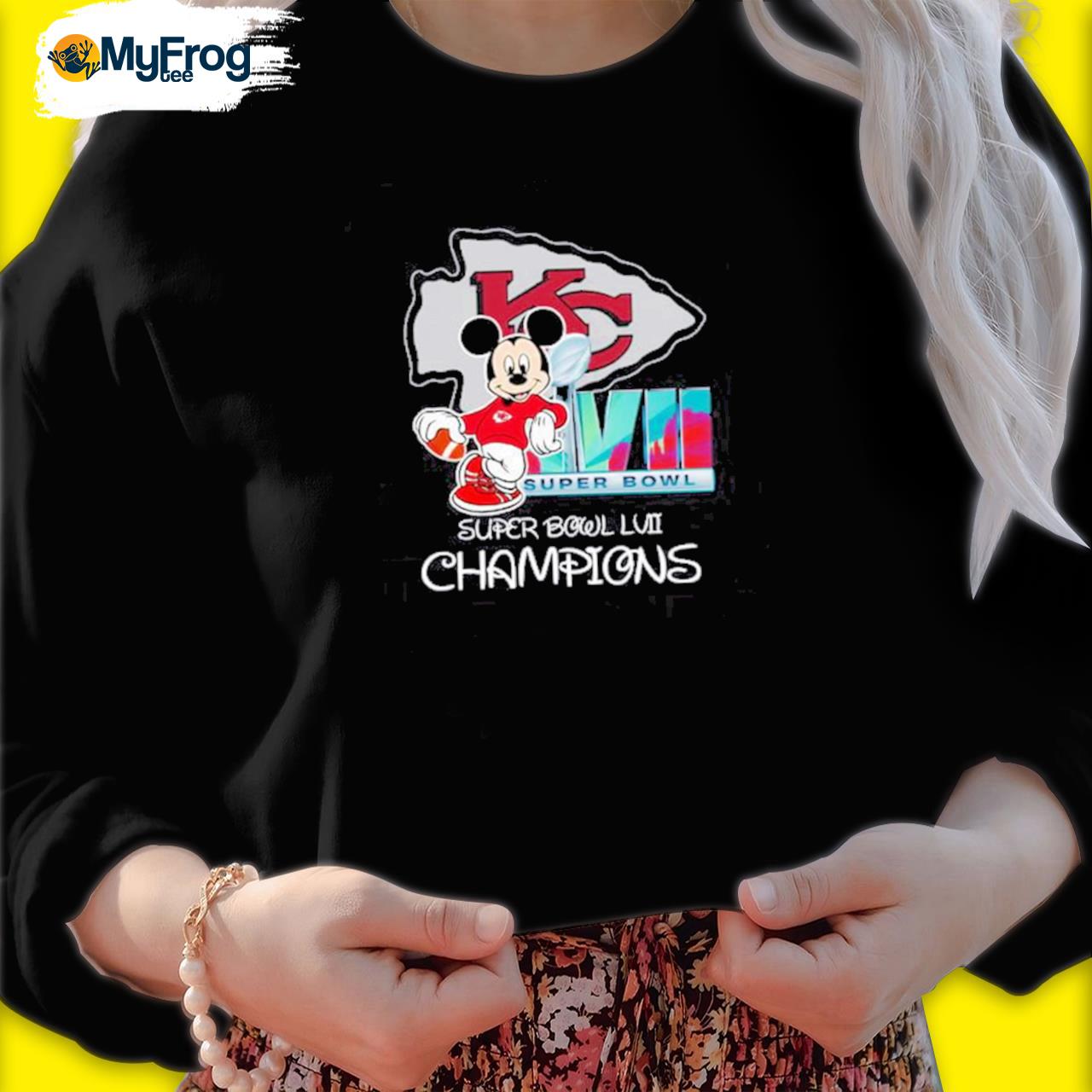 Mickey Mouse Kansas City Chiefs Super Bowl champions 2023 shirt