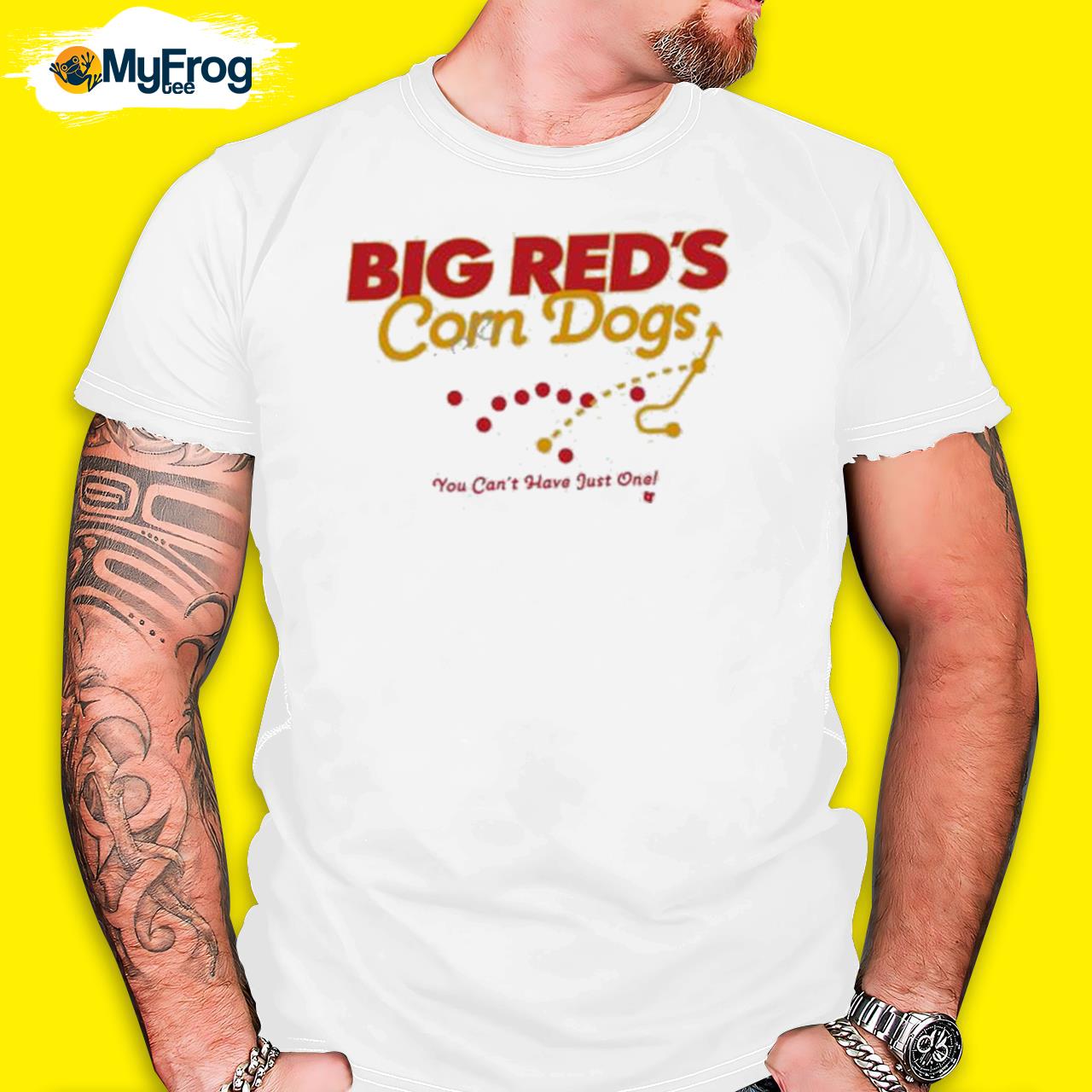 Big Red's Corn Dogs, Adult T-Shirt / Extra Large - Pro Football - Sports Fan Gear | breakingt