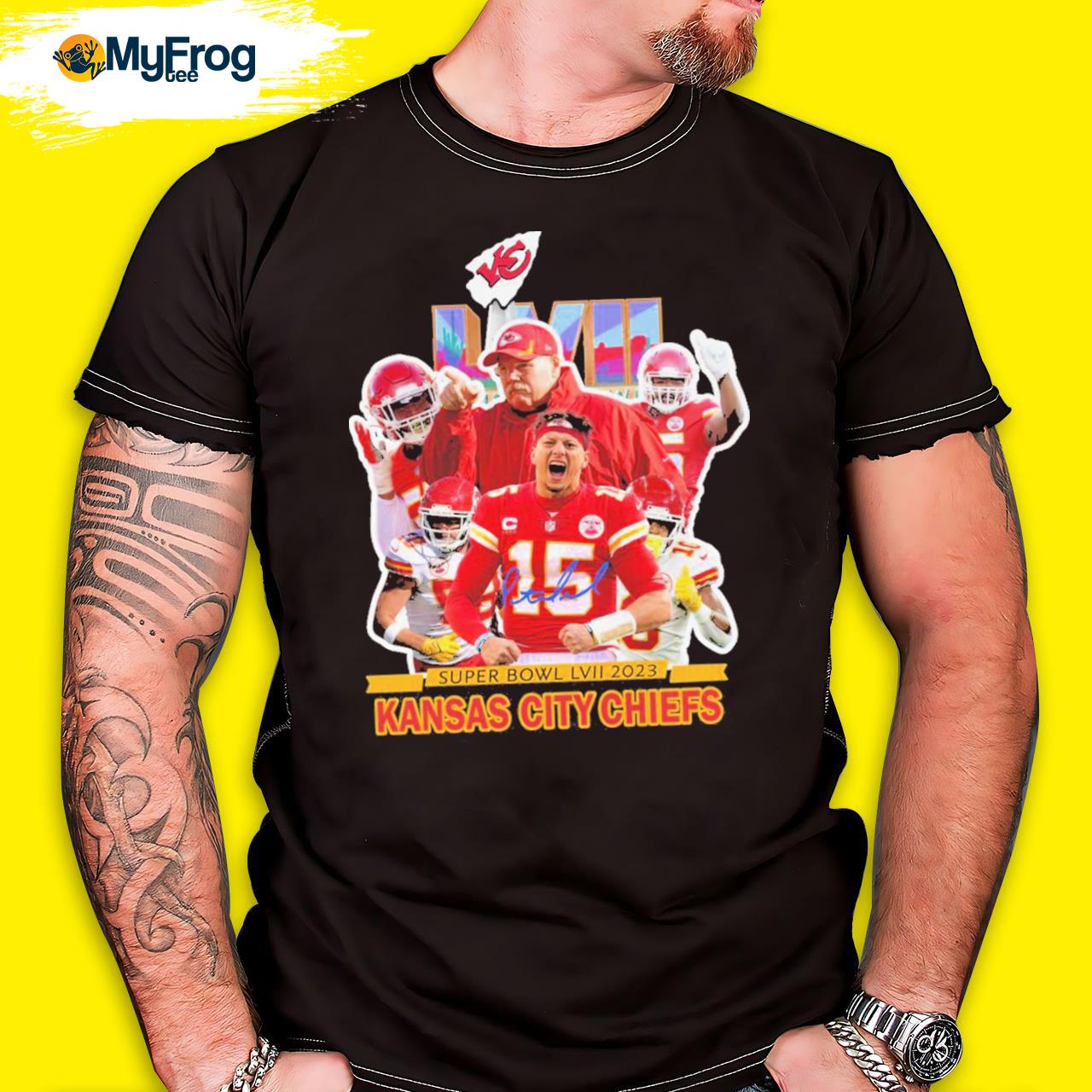 New Design Kansas City Chiefs Super Bowl LVII 2023 Champions Unisex Shirt -  T-shirts Low Price