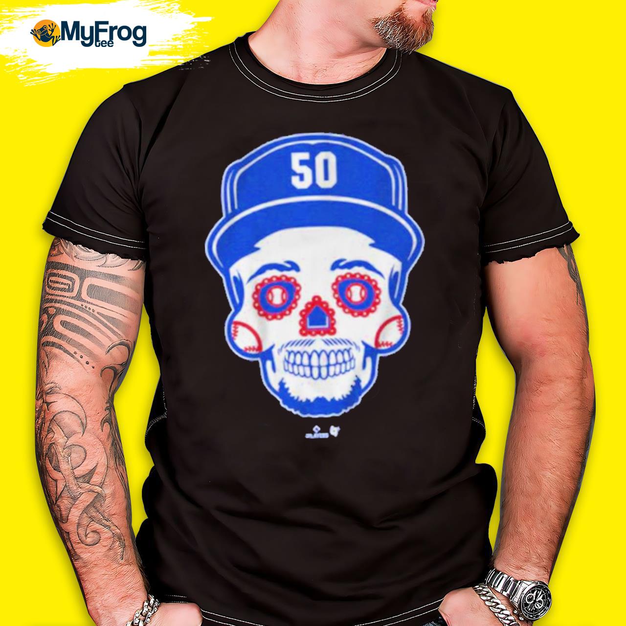 50 Mookie Betts Sugar Skull shirt