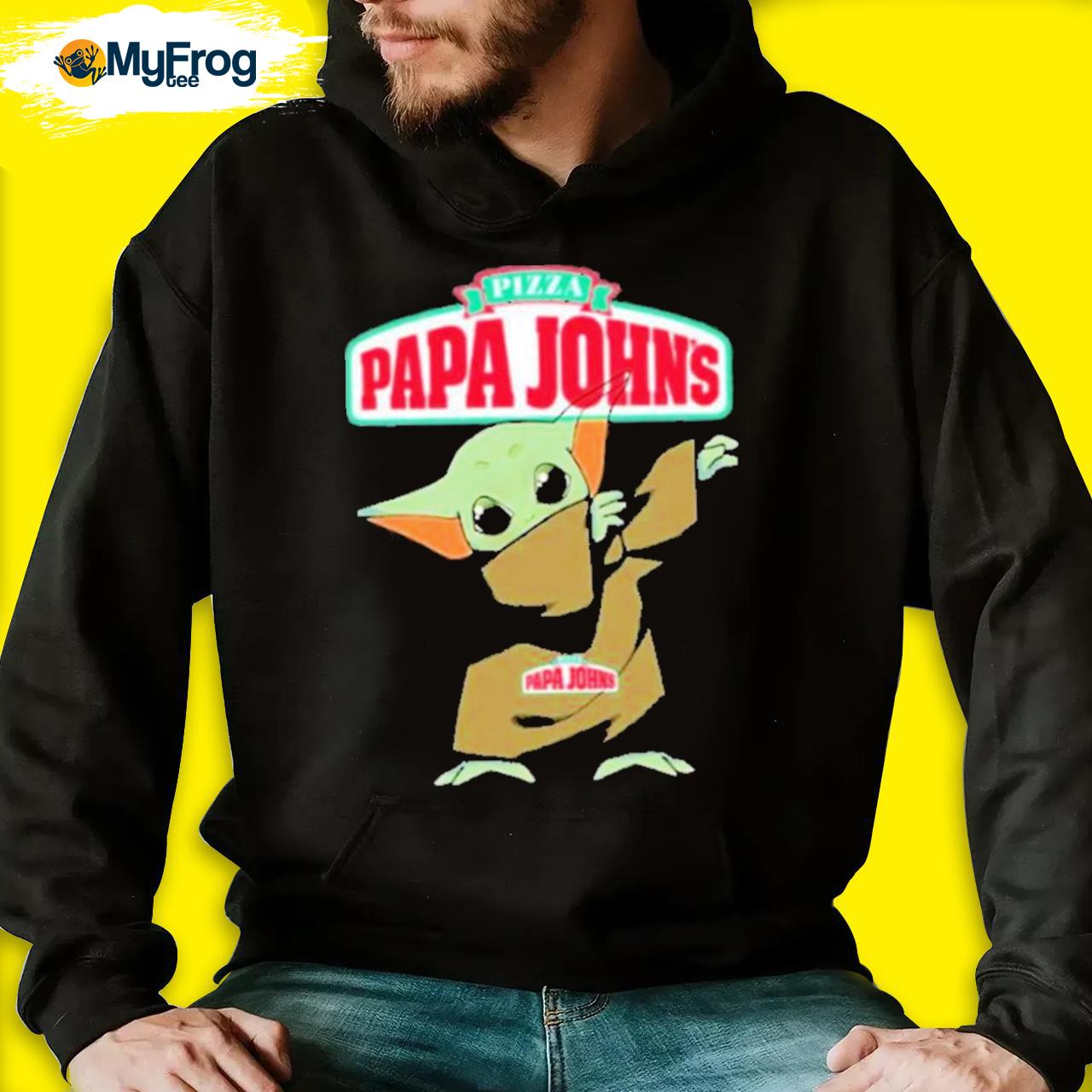 Baby yoda hug pizza papa john's shirt, hoodie, sweater, long sleeve and  tank top