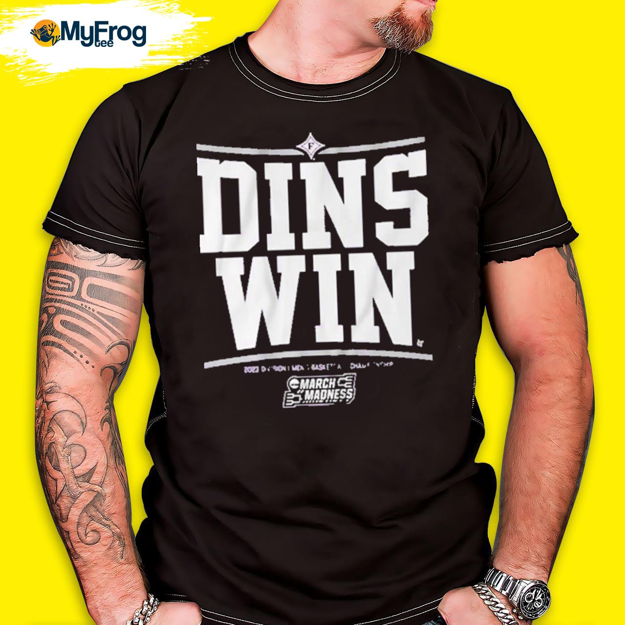 Furman Basketball Dins Win T-shirt