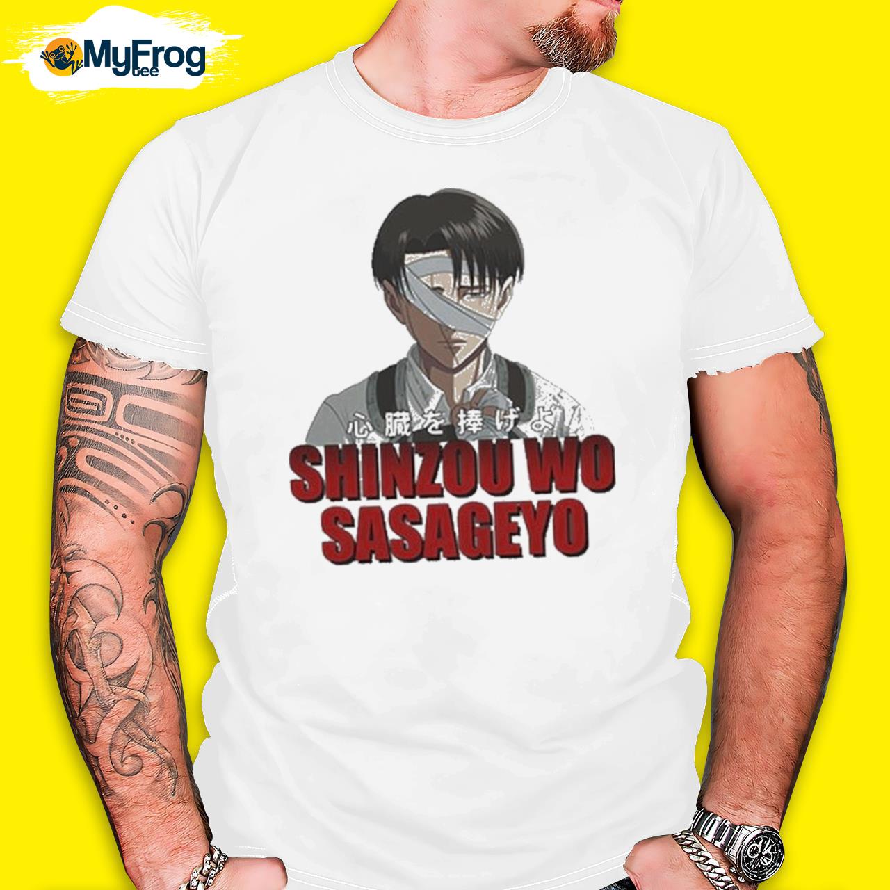 Levi Ackerman Shinzou Wo Sasageyo T-Shirt