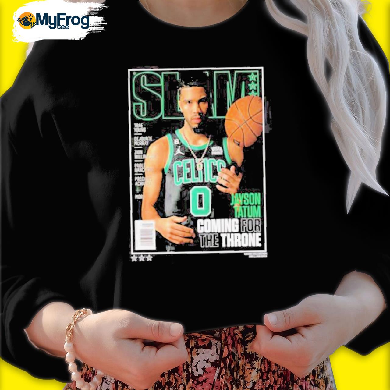 Celtics No Zero Jayson Tatum Slam cover shirt, hoodie, sweater and