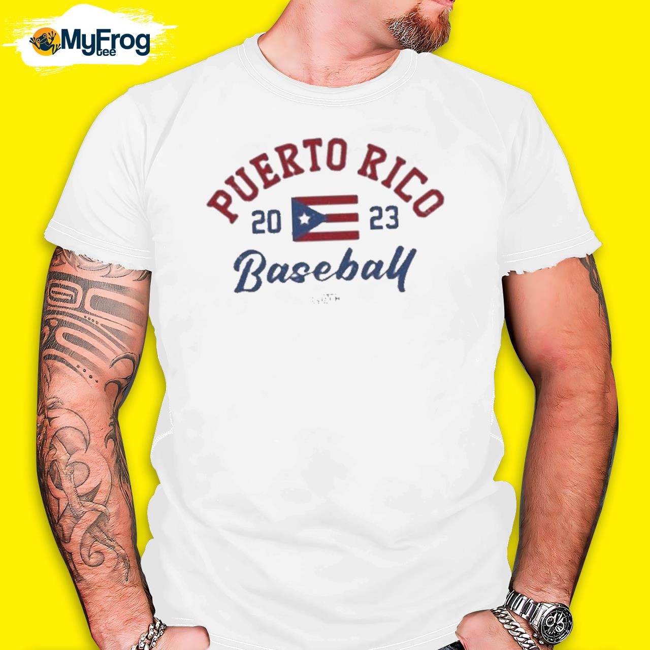 Official puerto rico 2023 baseball shirt