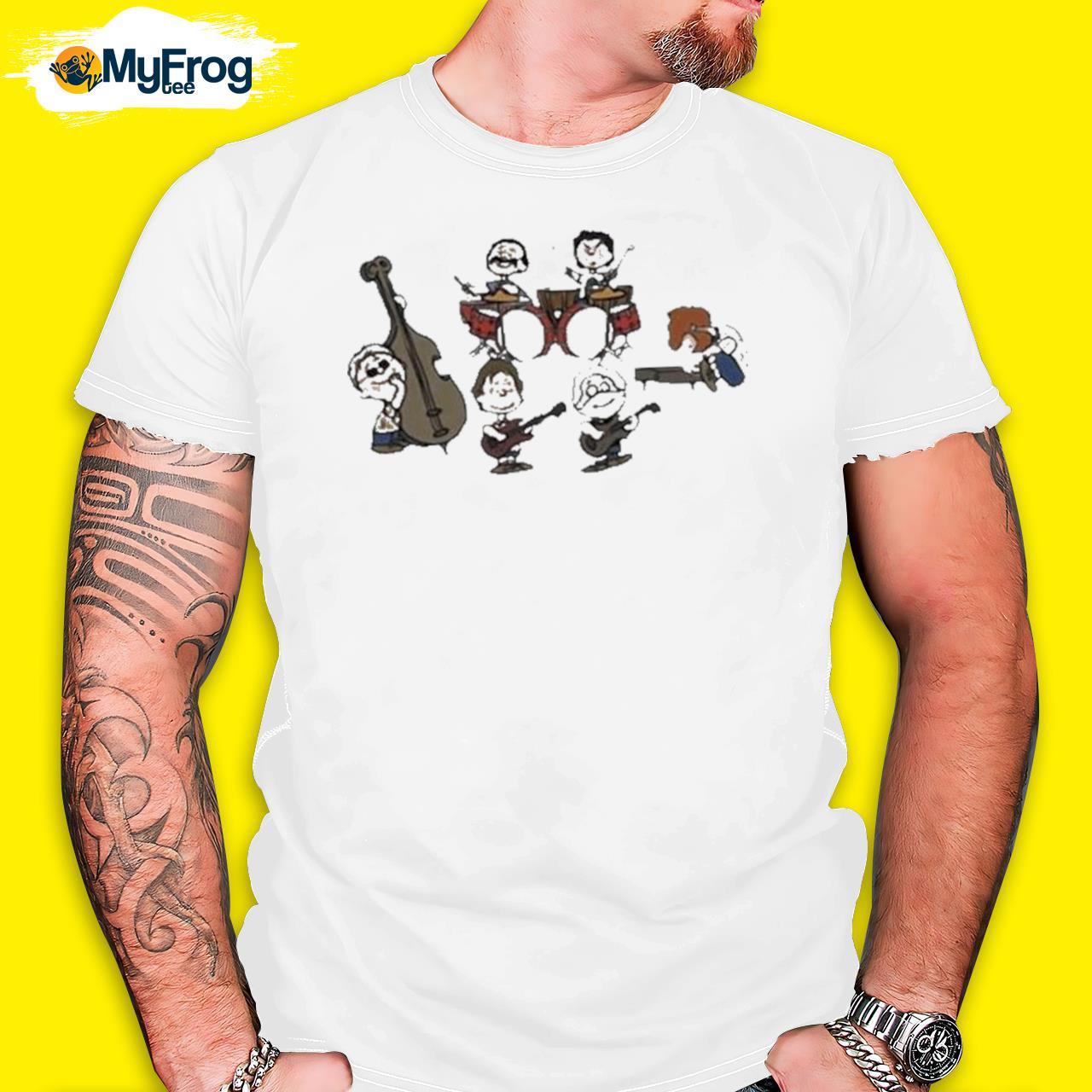 Official the Peanuts Grateful Dead Cartoon Band Plays T-shirt