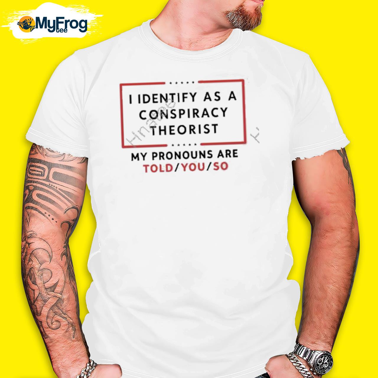 Official us maga I identify as a conspiracy theorist shirt