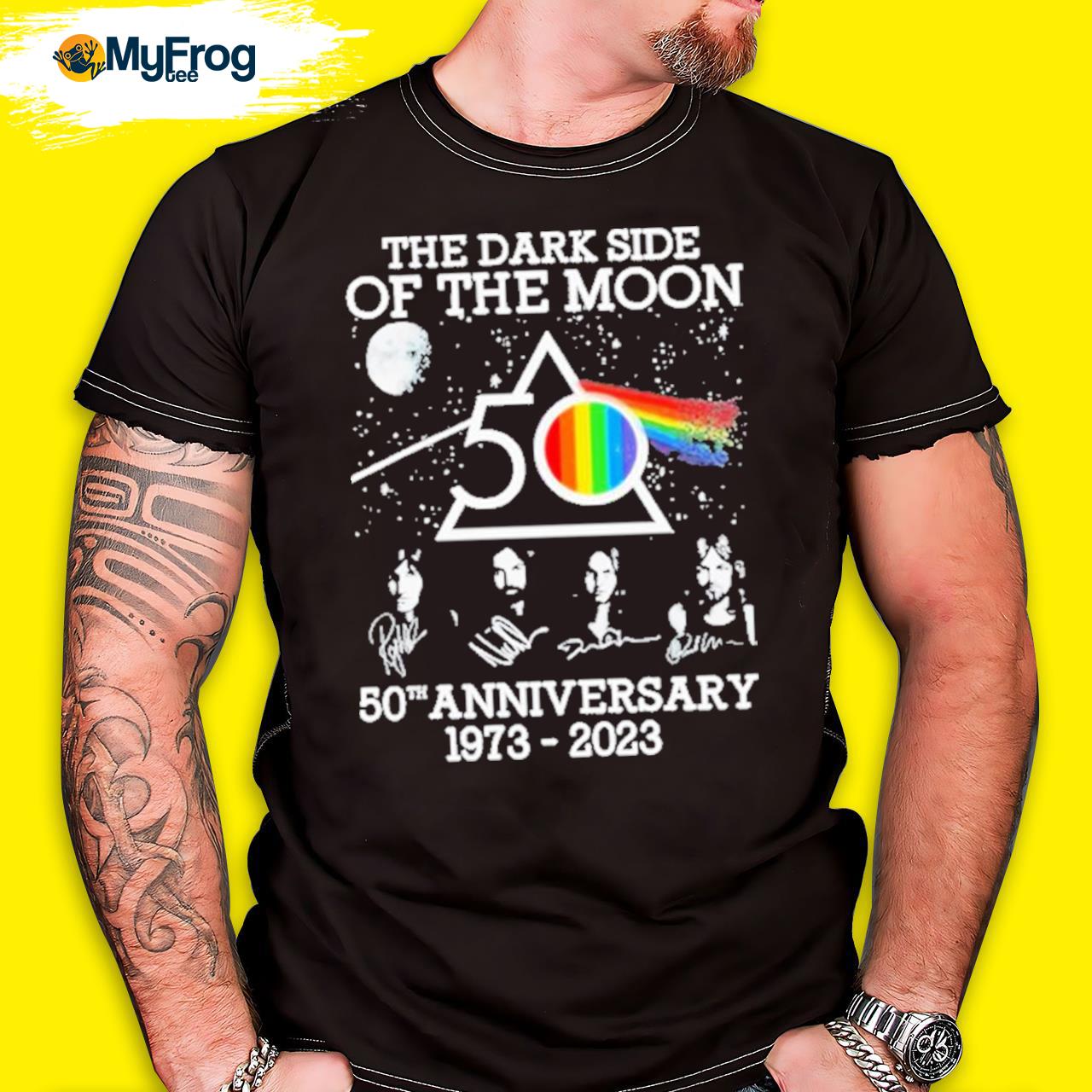 Pink Floyd The Dark Side Of The Moon 50th Anniversary 1973 2023 Signatures shirt
