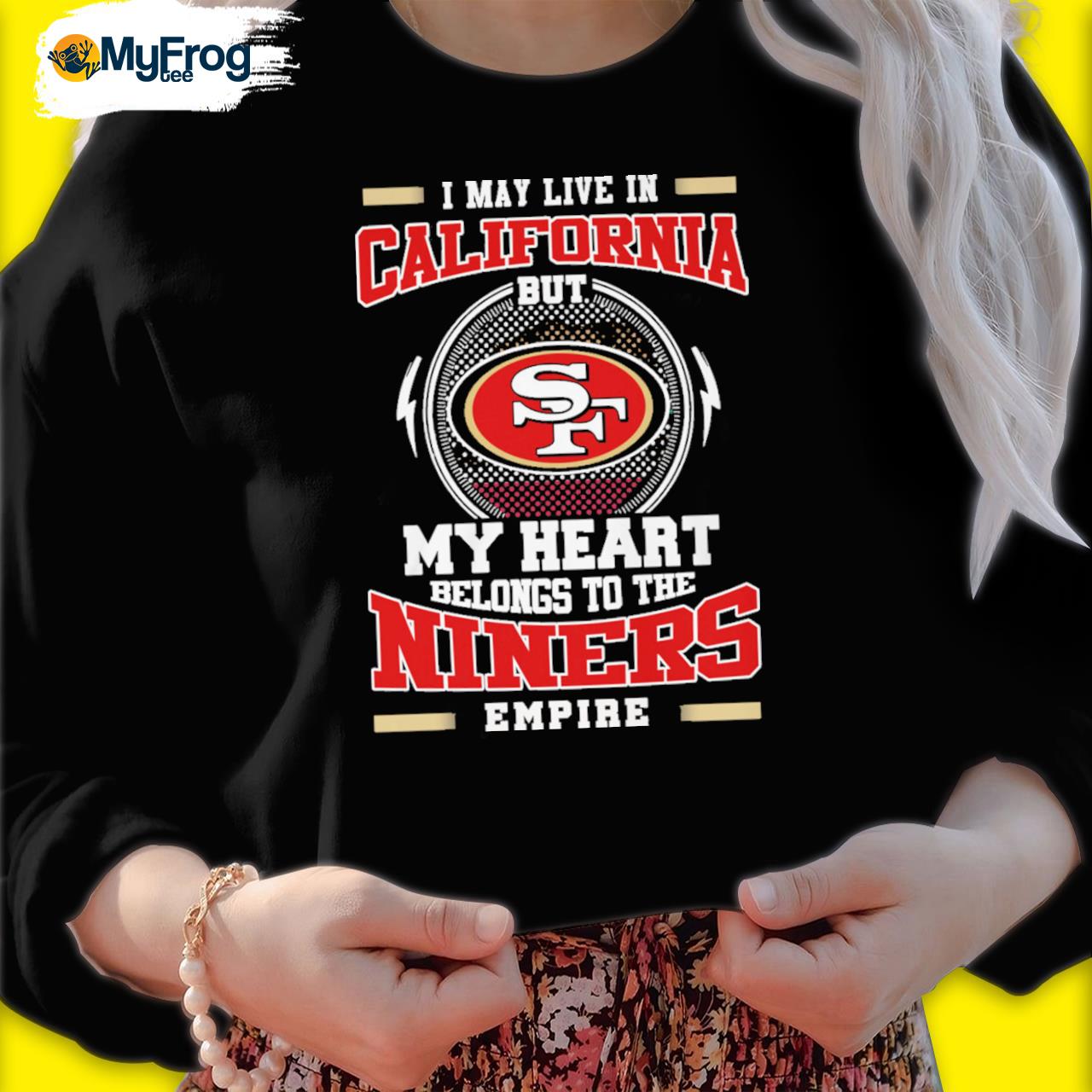 The niners san francisco 49ers shirt, hoodie, sweater, long sleeve and tank  top