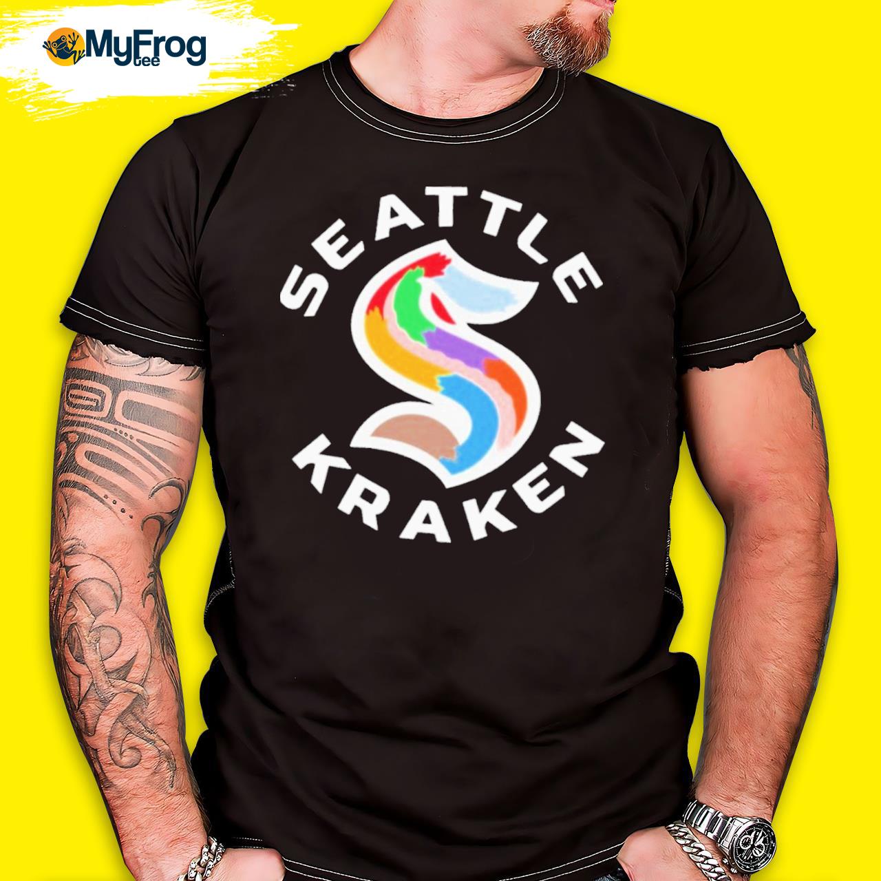 Team Exclusive Seattle Kraken HIFE 2022-23 Pride Tee - True Navy / XS
