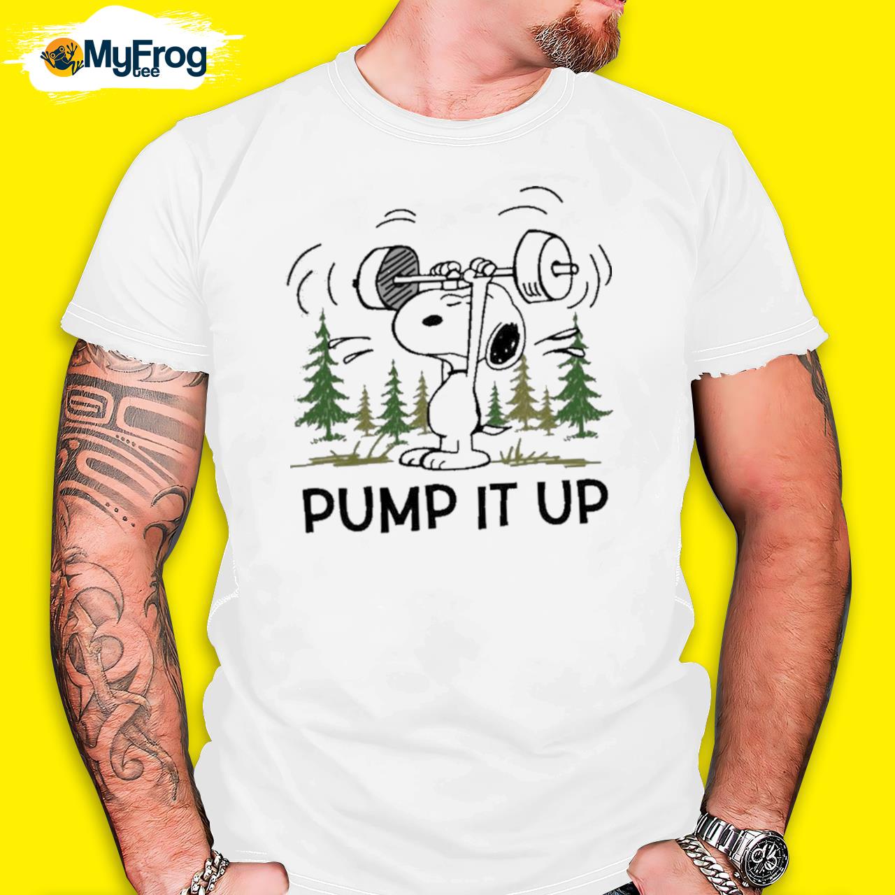 Snoopy Gym Pump It Up Shirt