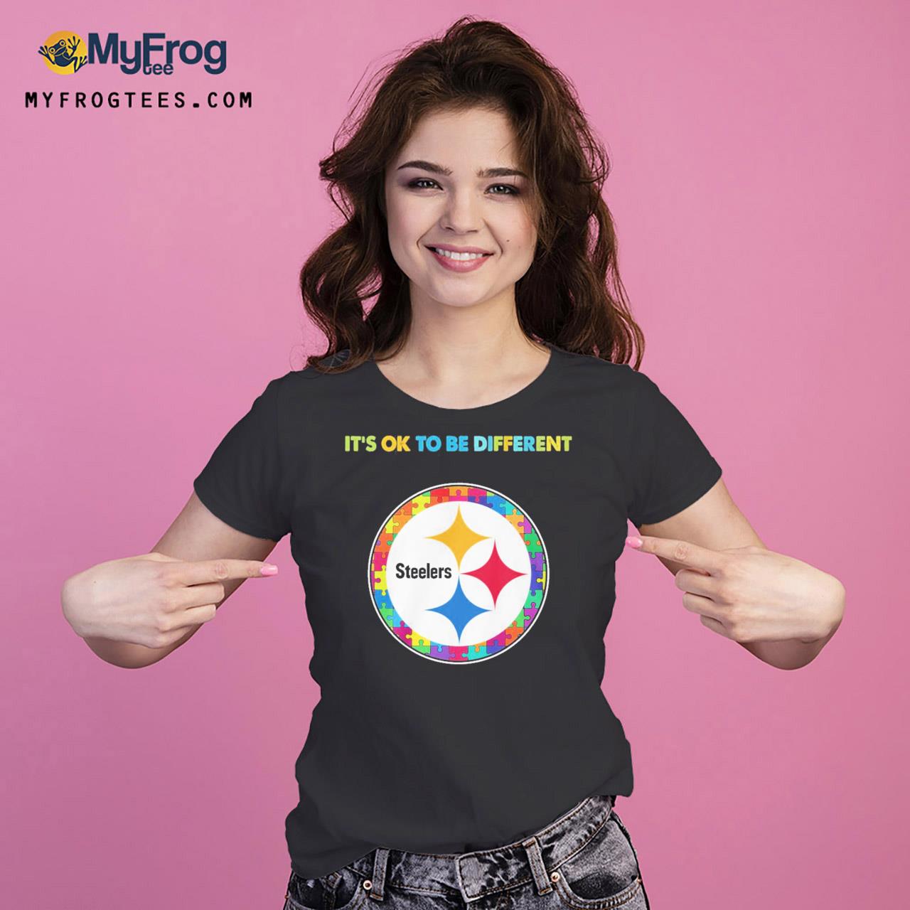 Official Pittsburgh Steelers Autism it's ok to be different shirt, hoodie,  sweater, long sleeve and tank top