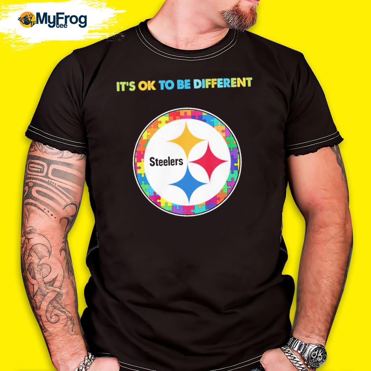 Official Pittsburgh Steelers Autism it's ok to be different shirt, hoodie,  sweater, long sleeve and tank top