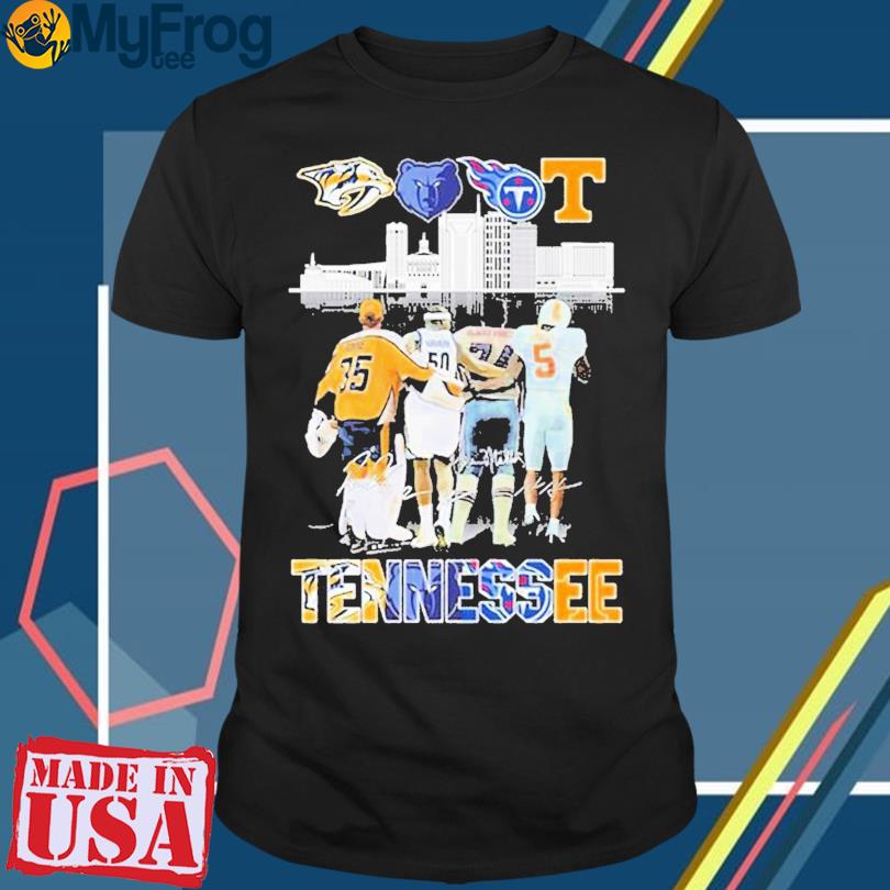 Tennessee Nashville Predators Memphis Grizzlies Tennessee Titans Tennessee  Volunteers Signature Shirt, hoodie, sweater and long sleeve
