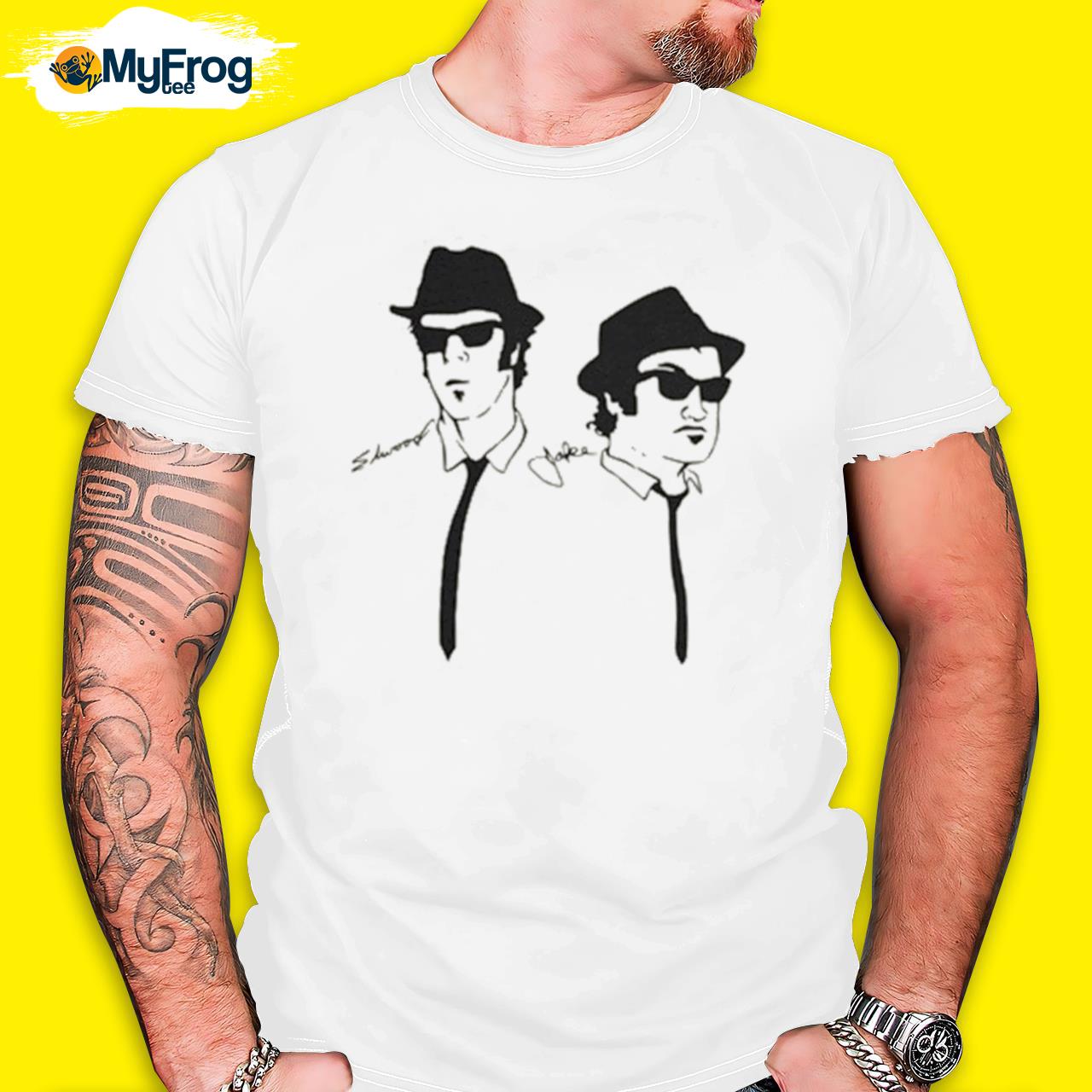 The blues brothers silhouette ringer shirts, hoodie, sweater and long sleeve