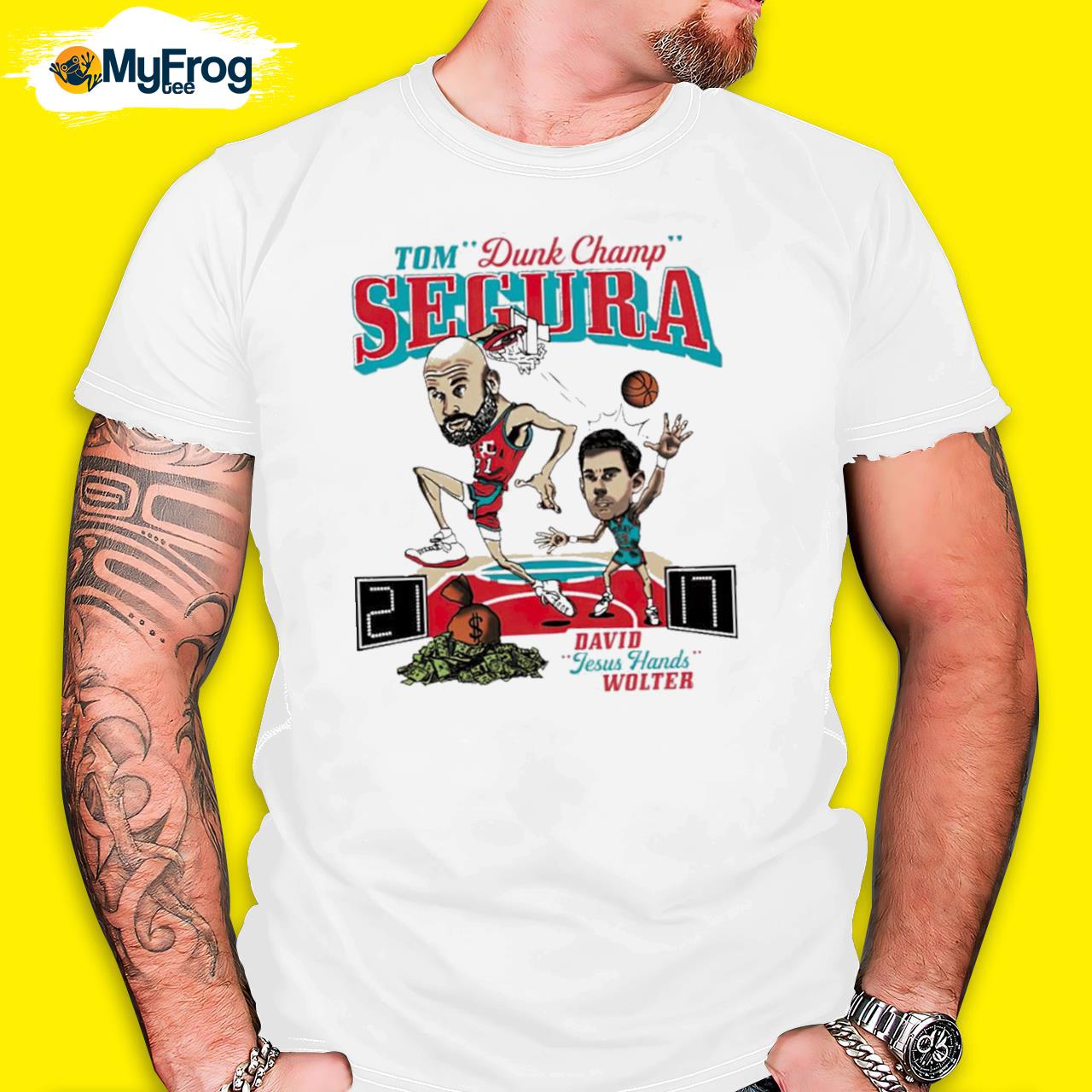 Tom Dunk Champ Segura David Jesus Hands Wolter Shirt