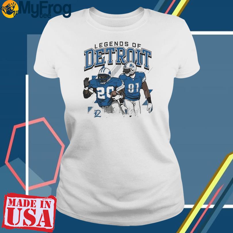 Calvin Johnson And Barry Sanders Legends Of Detroit Lions Shirt