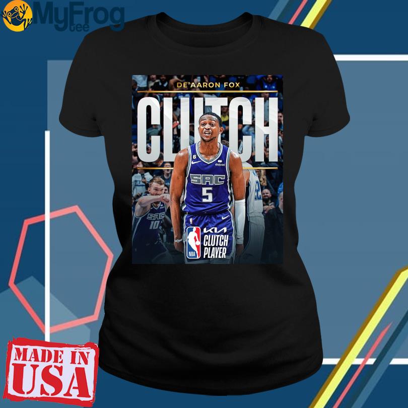 De'aaron Fox Clutch Player NBA 2023 shirt, hoodie, sweater and