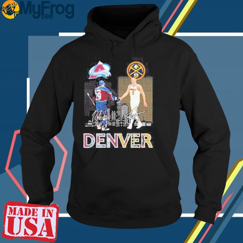Official Denver Sport Teams Nathan Mackinnon And Nikola Jokic Signatures T- shirt, hoodie, sweater, long sleeve and tank top