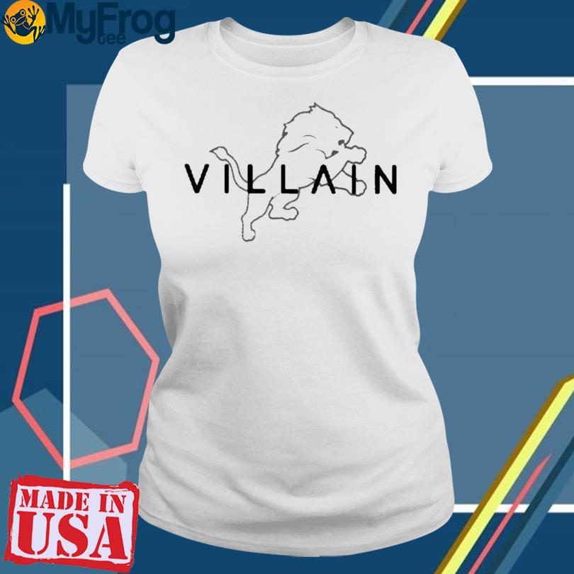 Detroit Lions Villain Logo Shirt - High-Quality Printed Brand