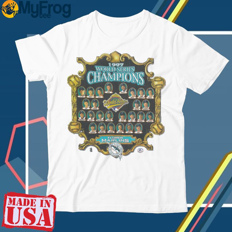Vintage Florida Marlins National League Champions 1997 T-shirt 