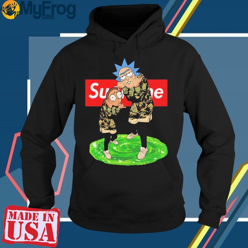 Official Supreme rick and morty Shirt and hoodie 2023, hoodie