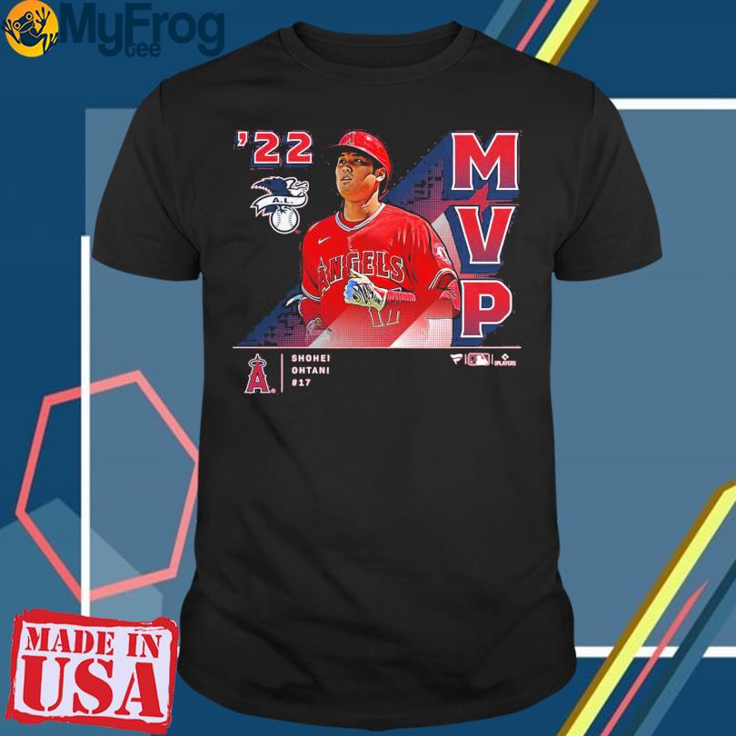 Men's Los Angeles Angels Shohei Ohtani Fanatics Branded Red 2021 AL MVP T- Shirt