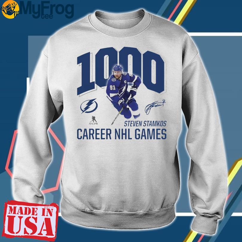 Steven Stamkos 1000 Career NHL Games Shirt, hoodie, sweater, long sleeve  and tank top