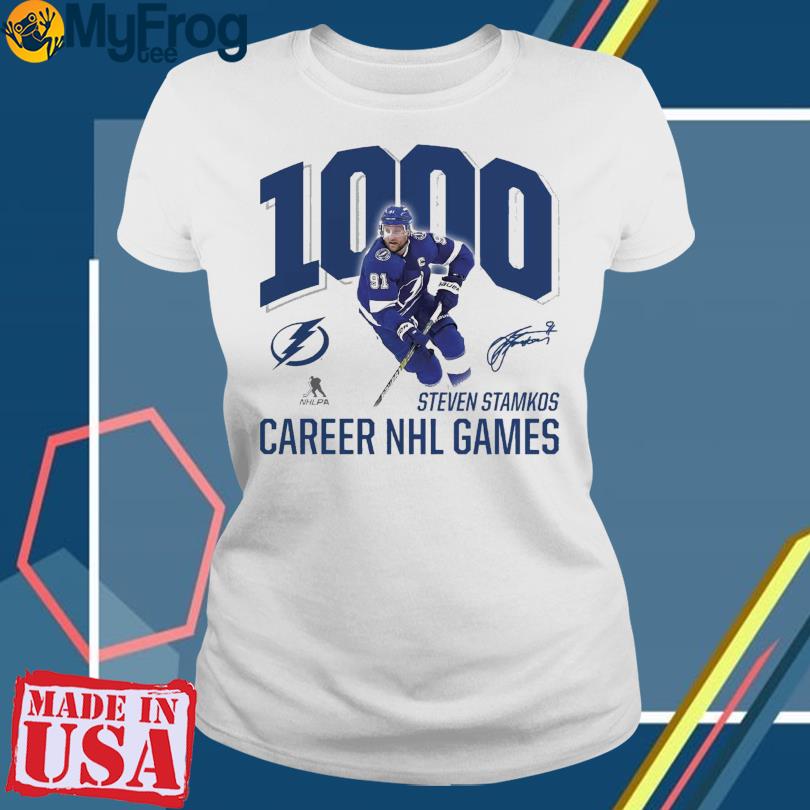 Steven Stamkos Tampa Bay Lightning 1,000 Career Games 2023 signature T-Shirt,  hoodie, sweater, long sleeve and tank top