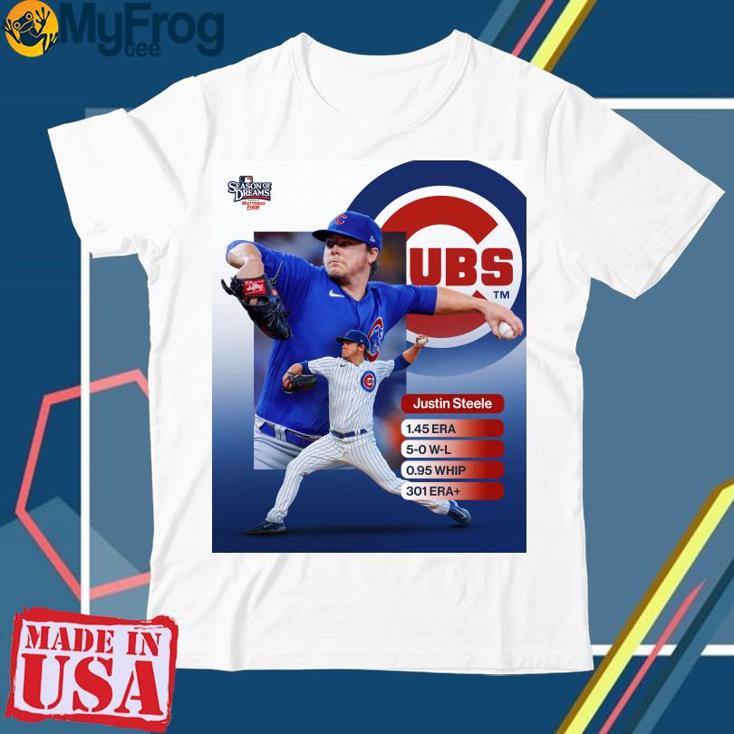 2023 Mlb Season Of Dreams Justin Steele Chicago Cubs T-Shirt