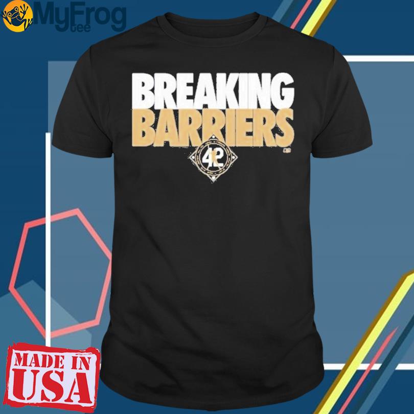 Jackie Robinson Breaking Barriers 42 logo T-shirt, hoodie, sweater, long  sleeve and tank top