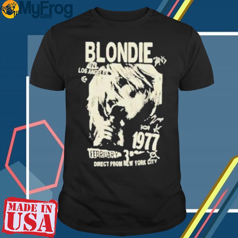 Blondie los angeles 1977 february shirt