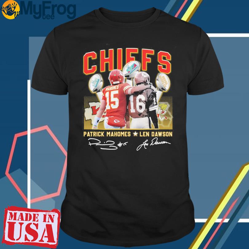 Kansas City Chiefs Patrick Mahomes Len Dawson T Shirt - Jolly