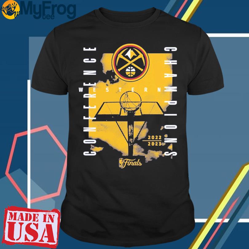 Denver Nuggets Fanatics Branded 2023 Western Conference Champions Free Throw Courtside T-Shirt