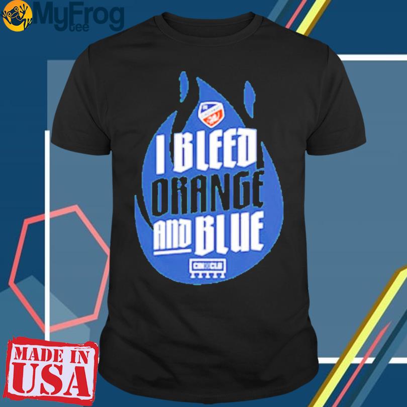 I Bleed Orange And Blue t-shirt