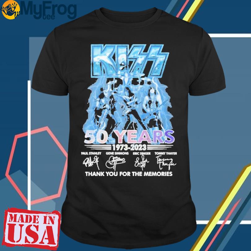 Kiss 50 Years 1973-2023 Signatures Shirt