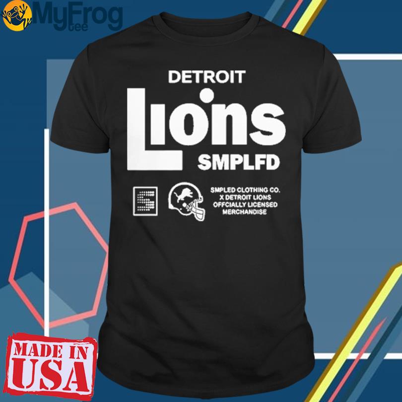 Men's SMPLFD Blue Detroit Lions Vintage Program T-Shirt