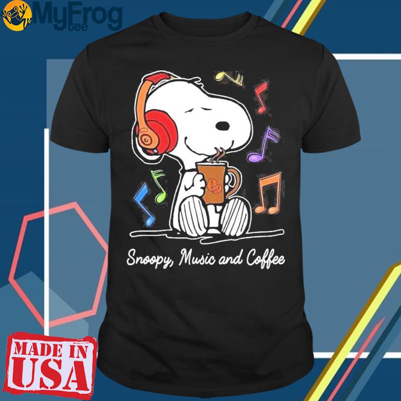 Snoopy Music and Coffee shirt