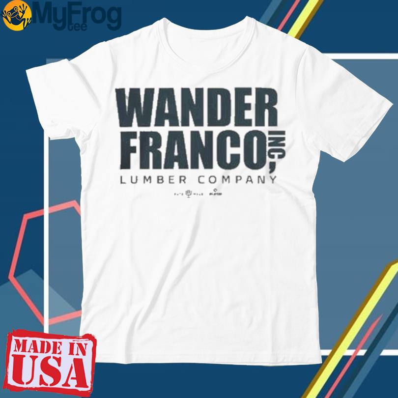 Tampa Bay Rays Rotowear Merch Wander Franco Lumber Company Shirt