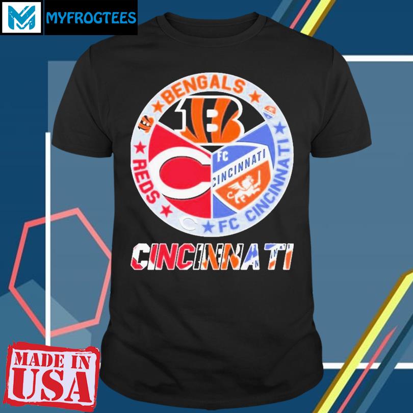 The Cincinnati Circle Logo Sport Teams Bengals Reds Shirt, hoodie, sweater,  long sleeve and tank top