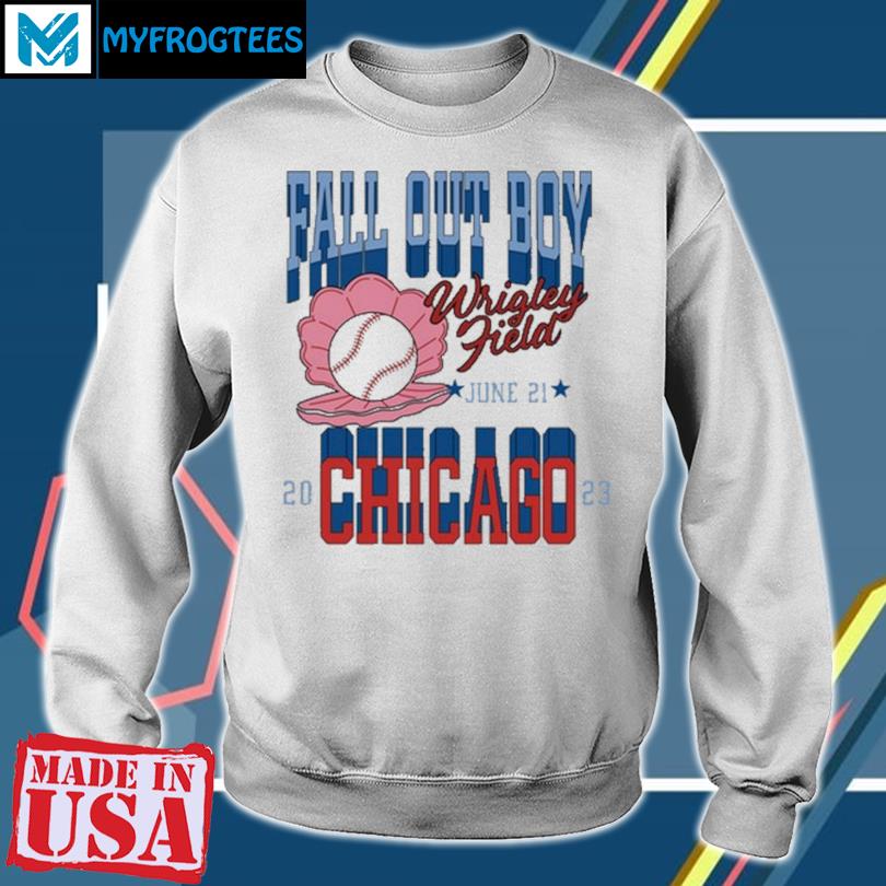 Fall Out Boy Unisex Wrigley Field Tour Pullover Sweatshirt - White