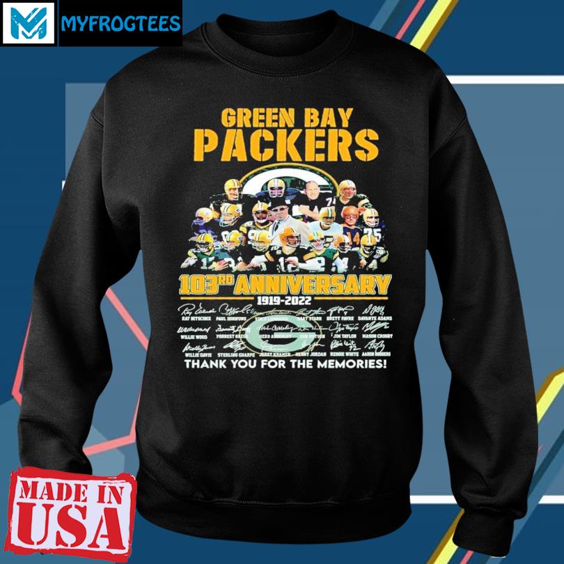 Green Bay Packers 103rd anniversary tshirt