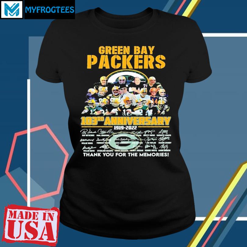 Green Bay Packers 103rd anniversary tshirt