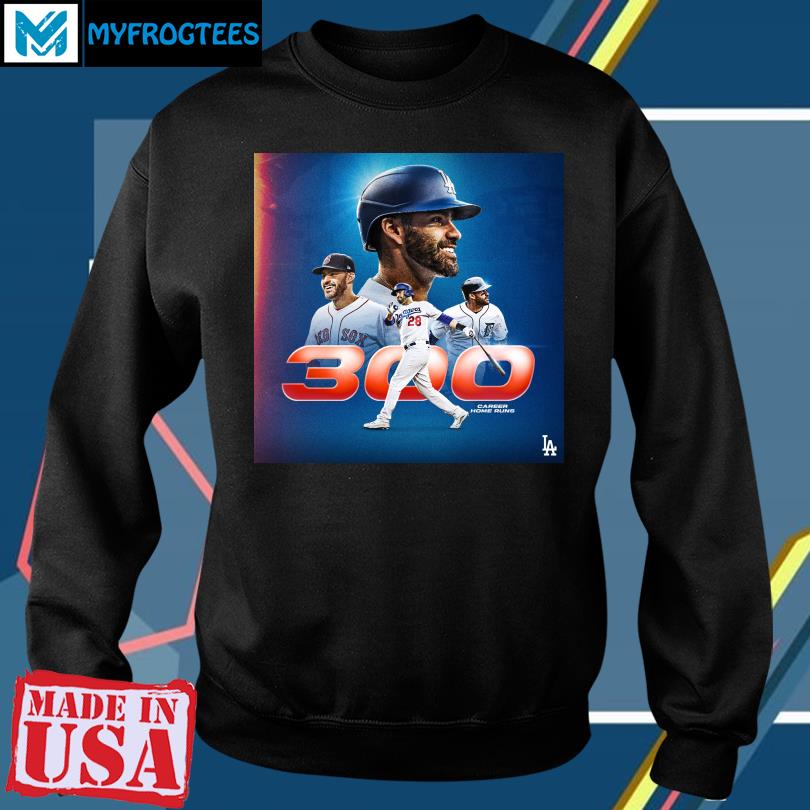 Official LA Dodgers j d martinez 300 career home runs T-shirt, hoodie, tank  top, sweater and long sleeve t-shirt