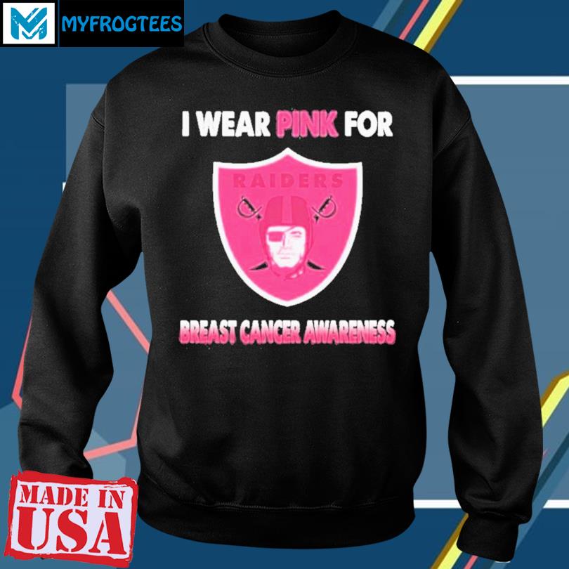 Las Vegas Raiders I Wear Pink for Breast Cancer Awareness Shirt
