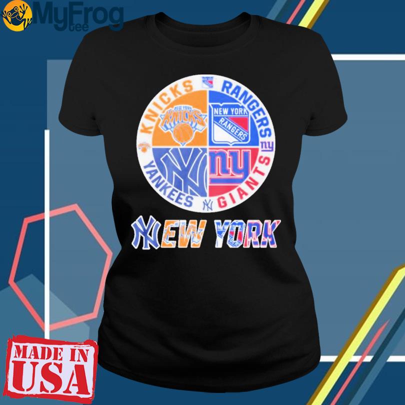 Knicks Rangers Yankees And Giants New York Sport Teams 2023 T-shirt,Sweater,  Hoodie, And Long Sleeved, Ladies, Tank Top