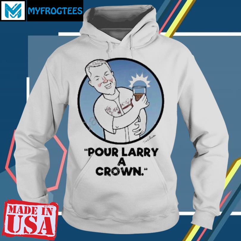 Pour Larry A Crown Shirt | Atlanta Baseball Original Rotowear Design 2XL
