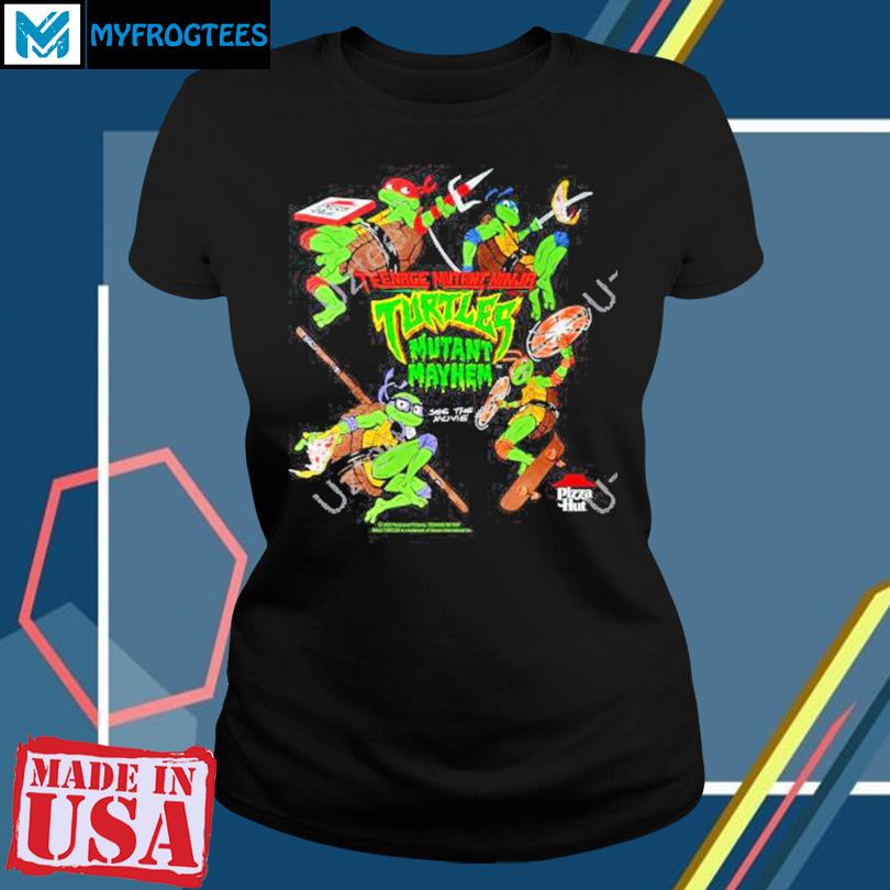 Teenage Mutant Ninja Turtles Press Start Men's Black T-shirt-5XL