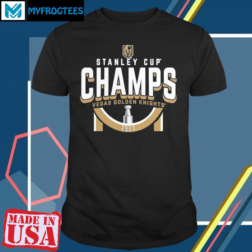 Men's Fanatics Branded Black Vegas Golden Knights 2023 Stanley Cup  Champions Logo T-Shirt