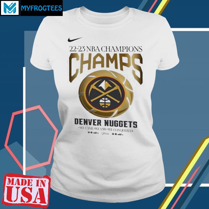 Denver Nuggets Nike Youth 2023 NBA Finals Champions Celebration Roster T- Shirt - White